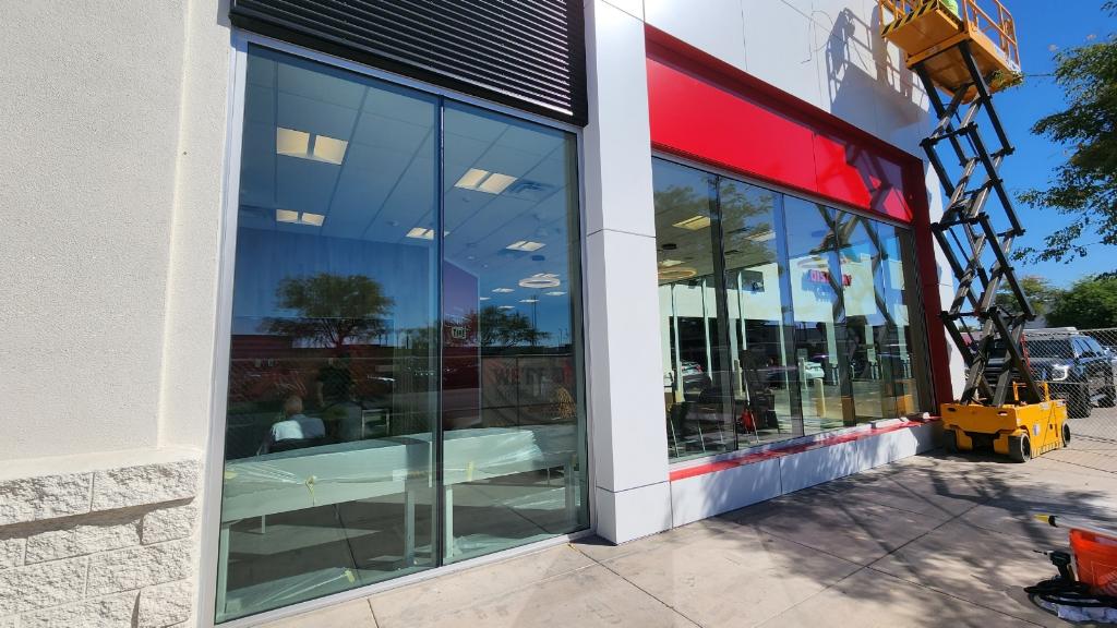 Post Construction Cleaning of a Discount Tire in Phoenix, AZ